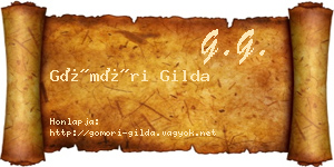 Gömöri Gilda névjegykártya